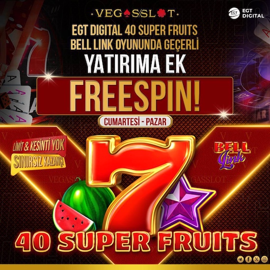 VEGASSLOT - CUMARTESİ & PAZAR ÖZEL ÖZEL YATIRIMA EK EGT FREESPİN