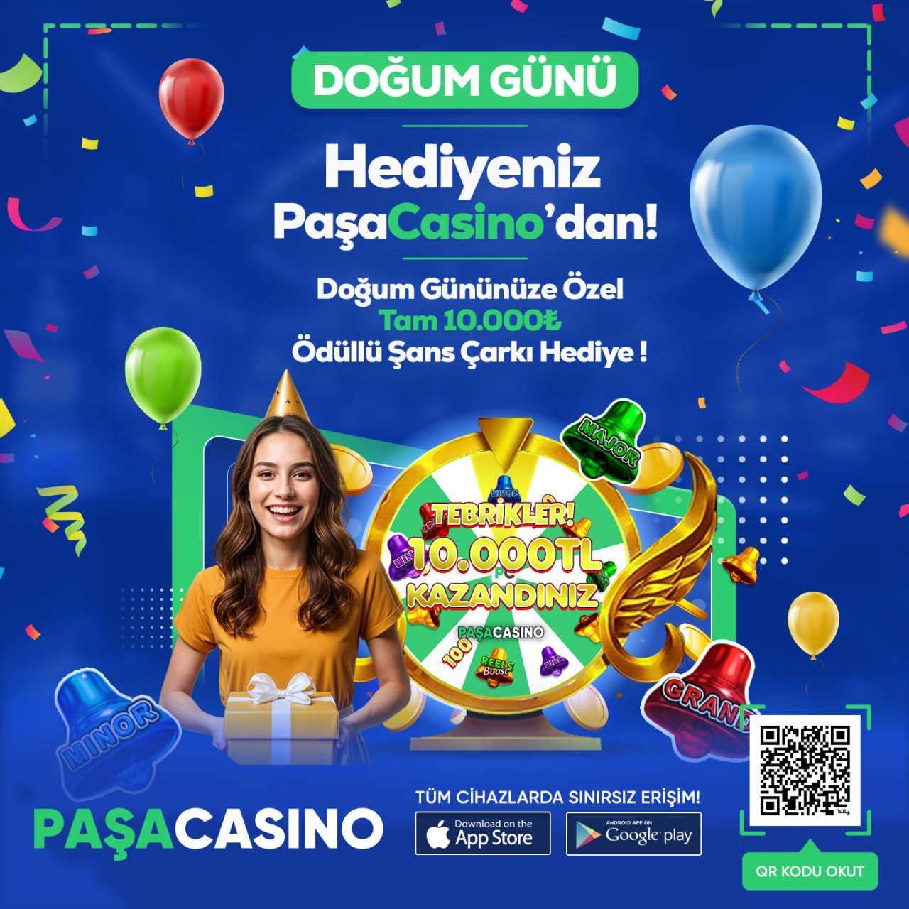 DOĞUM GÜNÜ HEDİYENİZ PAŞA CASİNO'DAN!