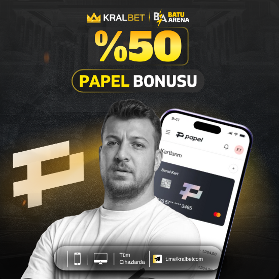 KRALBET - %50 PAPEL YATIRIM BONUSU